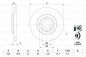 Preview: Bosch 0986478853 Bremsscheibe Vorne 256x22mm 5 x 100