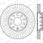 Preview: Jurid 561548JC brake disc front 288x25mm 5 x 112