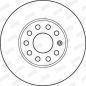 Preview: Jurid 562235JC brake disc front 288x25mm 5 x 112