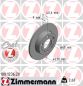 Preview: Zimmermann 100.1236.20 Bremsscheibe Vorne 230x9mm 5 x 100