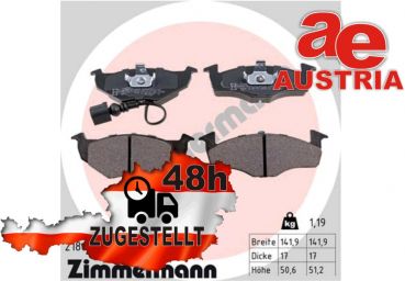 Zimmermann 21868.170.1 Bremsbeläge Bremsbelagsatz Scheibenbremse Vorne