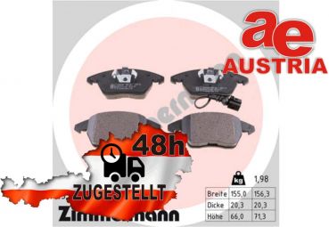 Zimmermann 23587.200.1 Bremsbeläge Bremsbelagsatz Scheibenbremse Vorne