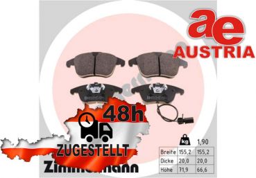 Zimmermann 24705.200.1 Bremsbeläge Bremsbelagsatz Scheibenbremse Vorne