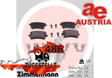 Zimmermann 24606.175.2 Bremsbeläge Bremsbelagsatz Scheibenbremse Hinten