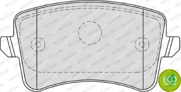 Ferodo FDB4190 Bremsbeläge Bremsbelagsatz Scheibenbremse Hinten