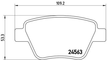 Brembo P 85 114 Bremsbeläge Bremsbelagsatz Scheibenbremse Hinten