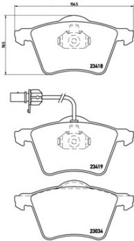 Brembo P 85 062 Bremsbeläge Bremsbelagsatz Scheibenbremse Vorne