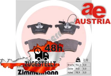 Zimmermann 23418.190.1 Bremsbeläge Bremsbelagsatz Scheibenbremse Vorne