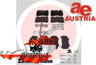 Zimmermann 24098.170.3 Bremsbeläge Bremsbelagsatz Scheibenbremse Vorne