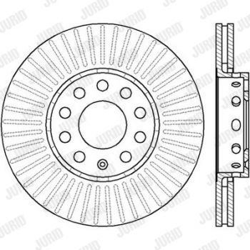 Jurid 561548JC Bremsscheibe Vorne 288x25mm 5 x 112