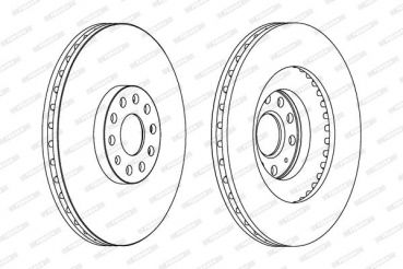 Ferodo DDF1504 Bremsscheibe Vorne 345x30mm 5 x 112