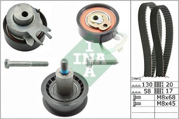 INA 530 0538 10 Zahnriemensatz Steuerriemensatz