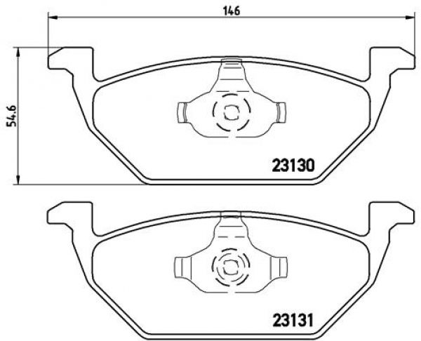 Brembo P 85 041 Bremsbeläge Bremsbelagsatz Scheibenbremse Vorne