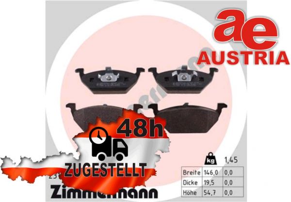 Zimmermann 24738.200.2 Bremsbeläge Bremsbelagsatz Scheibenbremse Vorne