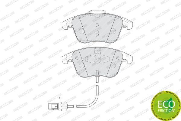 Ferodo FVR4302 Bremsbeläge Bremsbelagsatz Scheibenbremse Vorne