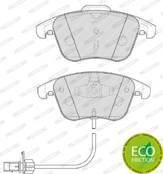 Ferodo FVR4302 Bremsbeläge Bremsbelagsatz Scheibenbremse Vorne