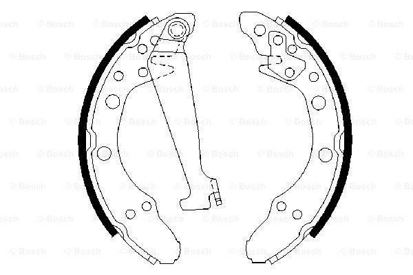 Bosch 0 986 424 364 Bremsbackensatz Bremsbacken Hinten