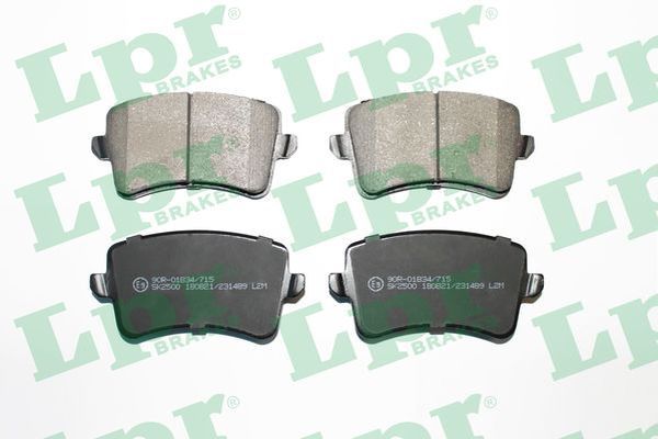 LPR 05P1489 Bremsbeläge Bremsbelagsatz Scheibenbremse Hinten