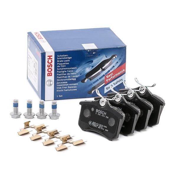 Bosch 0986494596 Bremsbeläge Bremsbelagsatz Scheibenbremse Hinten