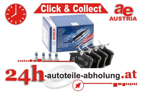 Bosch 0986494596 Bremsbeläge Bremsbelagsatz Scheibenbremse Hinten