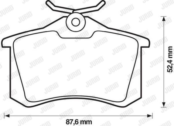 Jurid 571906J Bremsbeläge Bremsbelagsatz Scheibenbremse Hinten