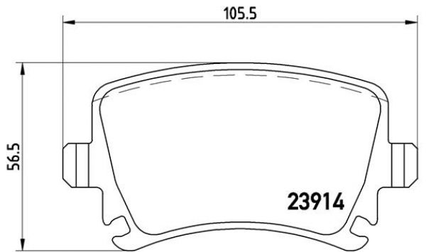 Brembo P 85 073 Bremsbeläge Bremsbelagsatz Scheibenbremse Hinten