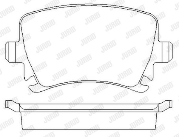 Jurid 573158J Bremsbeläge Bremsbelagsatz Scheibenbremse Hinten