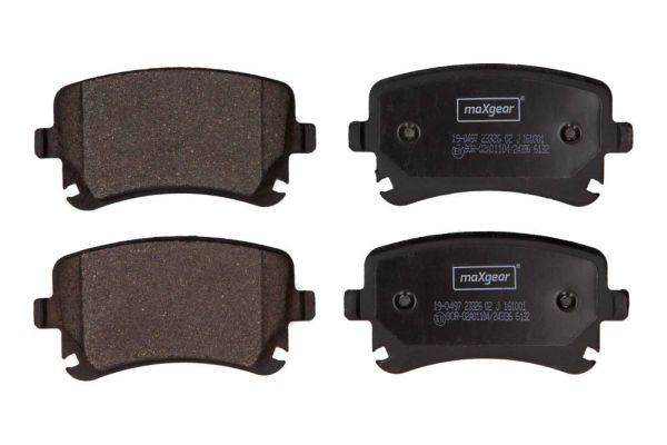 MaxGear 19-0497 Bremsbeläge Bremsbelagsatz Scheibenbremse Hinten