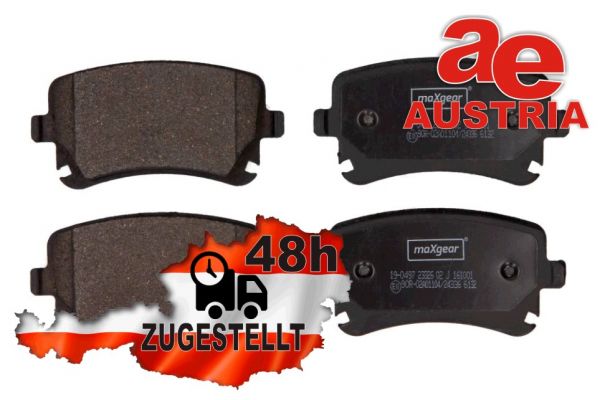 MaxGear 19-0497 Bremsbeläge Bremsbelagsatz Scheibenbremse Hinten