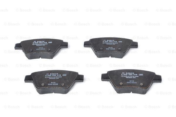 Bosch 0986494416 Bremsbeläge Bremsbelagsatz Scheibenbremse Hinten