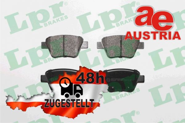 LPR 05P1608 Bremsbeläge Bremsbelagsatz Scheibenbremse Hinten