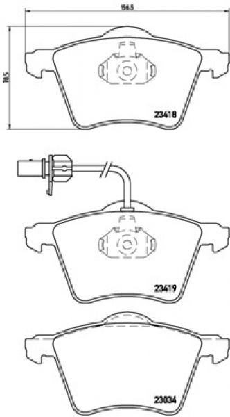 Brembo P 85 062 Bremsbeläge Bremsbelagsatz Scheibenbremse Vorne