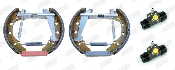 Jurid 381380J brake shoe set drum brake rear + wheel brake cylinder SET