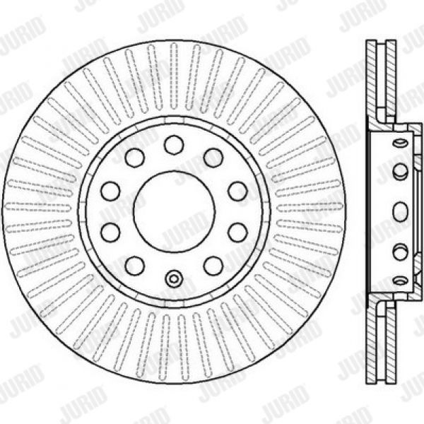 Jurid 561548JC Bremsscheibe Vorne 288x25mm 5 x 112