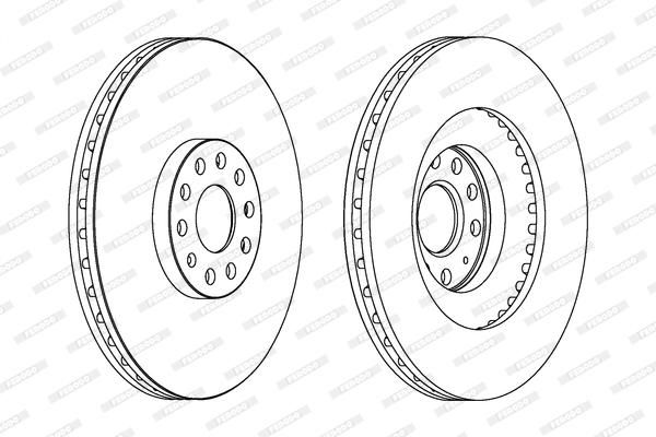 Ferodo DDF1504 Bremsscheibe Vorne 345x30mm 5 x 112