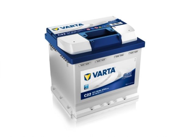 Varta Blue Dynamic C22 12V 52Ah 470A Autobatterie Batterie 5524000473132