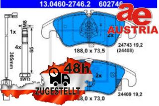 ATE 13.0460-2746.2 Bremsbeläge Bremsbelagsatz Scheibenbremse Vorne