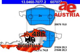 ATE 13.0460-7077.2 Brake pads set disc brake front