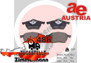 Zimmermann 24738.200.2 Bremsbeläge Bremsbelagsatz Scheibenbremse Vorne