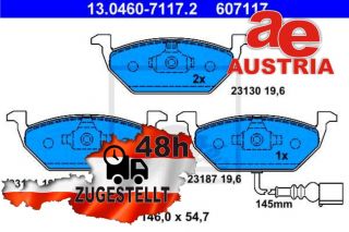 ATE 13.0460-7117.2 Bremsbeläge Bremsbelagsatz Scheibenbremse Vorne