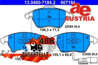 ATE 13.0460-7226.2 Bremsbeläge Bremsbelagsatz Scheibenbremse Vorne