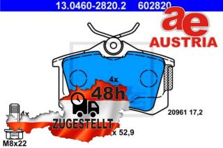 ATE 13.0460-2820.2 brake pads set disc brake front