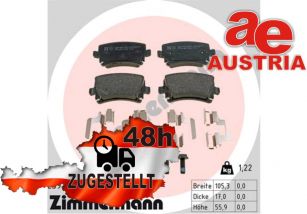 Zimmermann 23914.170.1 Bremsbeläge Bremsbelagsatz Scheibenbremse Hinten