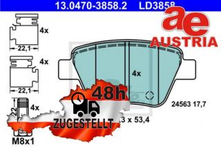 ATE Ceramic 13.0470-3858.2 Bremsbeläge Bremsbelagsatz Scheibenbremse Hinten