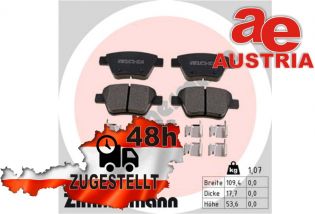 Zimmermann 24563.165.2 Bremsbeläge Bremsbelagsatz Scheibenbremse Hinten