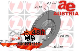 Zimmermann 100.3300.20 Bremsscheibe Vorne 312x25mm 5 x 112