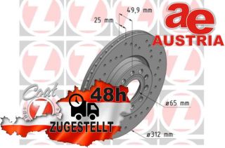 Zimmermann SPORT 100.3300.52 Bremsscheibe Vorne 312x25mm 5 x 112