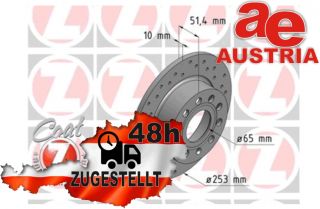 Zimmermann Sport 600.3234.52 Bremsscheibe Hinten 253x10mm 5 x 112