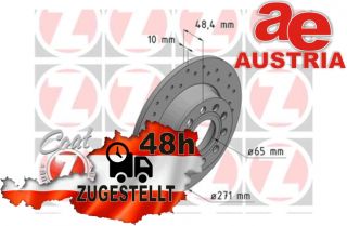 Zimmermann Sport 600.3241.52 Bremsscheibe Hinten 272x9,7mm 5 x 112