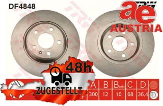 TRW DF4848 Bremsscheibe Hinten 300x12mm 5 x 112